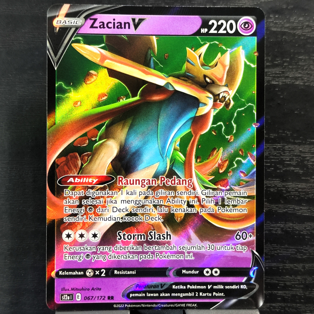 Zacian V RR s12a HOLO Kartu Pokemon TCG Indonesia