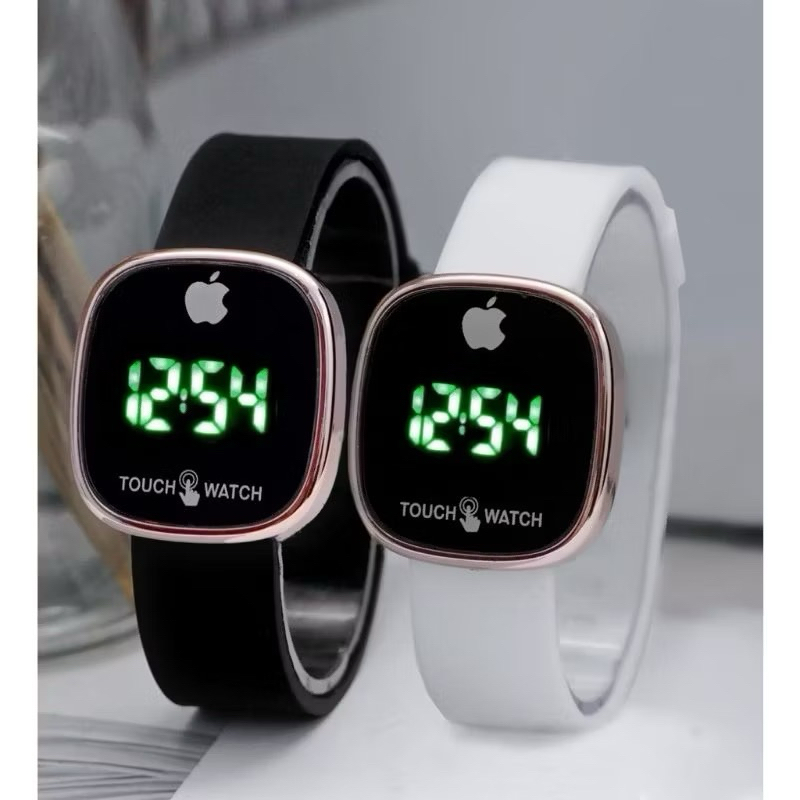 GB N-009 Jam Tangan LED Digital Pria Wanita Rubber Electronic Fashion Couple Anak Remaja Premium