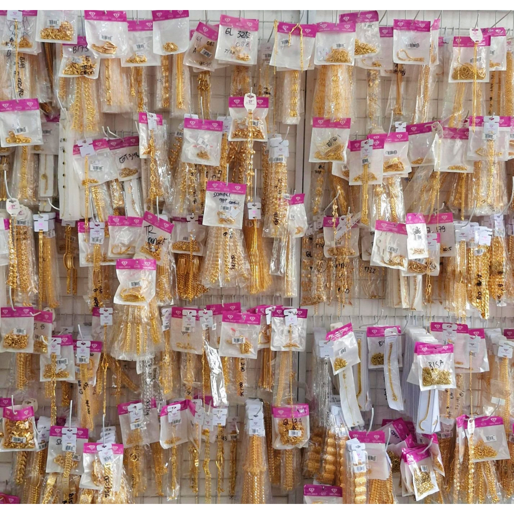 Good Jewelry Paket Usaha Aksesoris titanium Wanita Perhiasan Lapis Emas