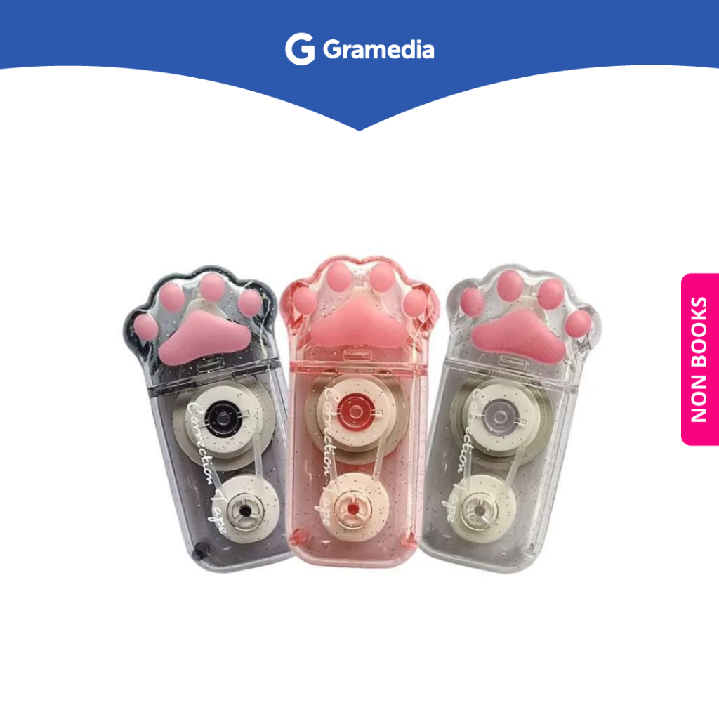 

Gramedia Surabaya - TWINGO KITTEN PAW CORRECTION TAPE TRANS 5MMX6M TG-B1694A