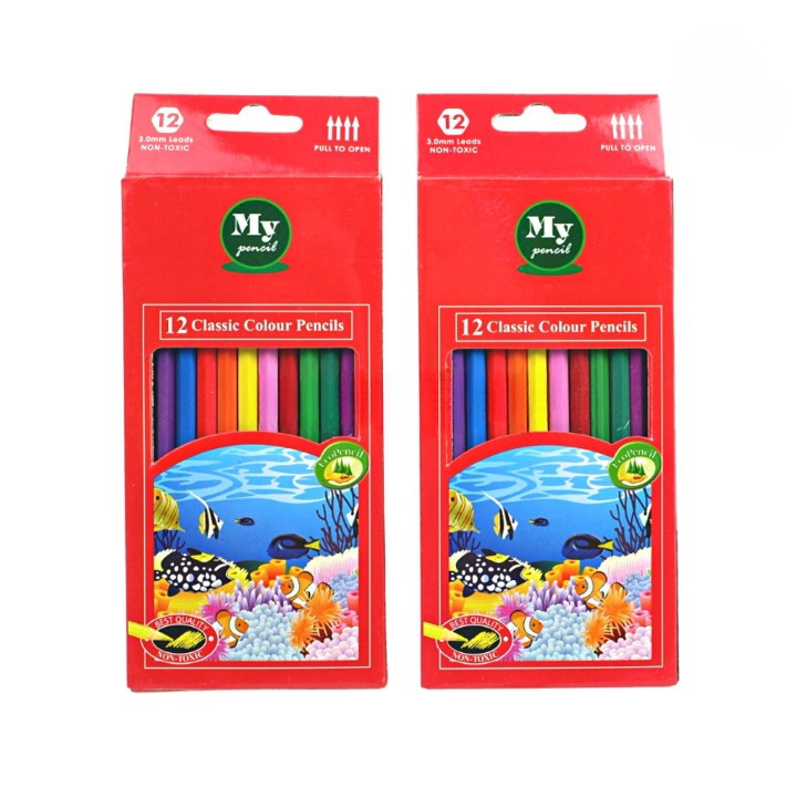 

Pensil Warna 12 Panjang - Pensil Mewarnai - Pensil Gambar - Pensil Anak - Pensil 12 Warna