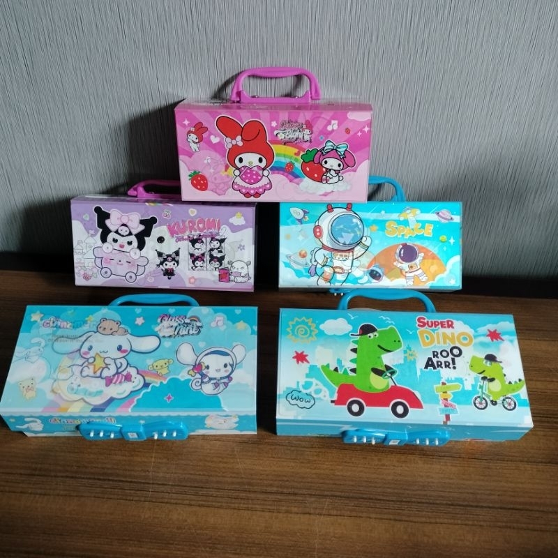 

Kotak Pensil Susun KK2401 Motif 2D / Pensil Case / Tempat Pensil (per 1 pcs)
