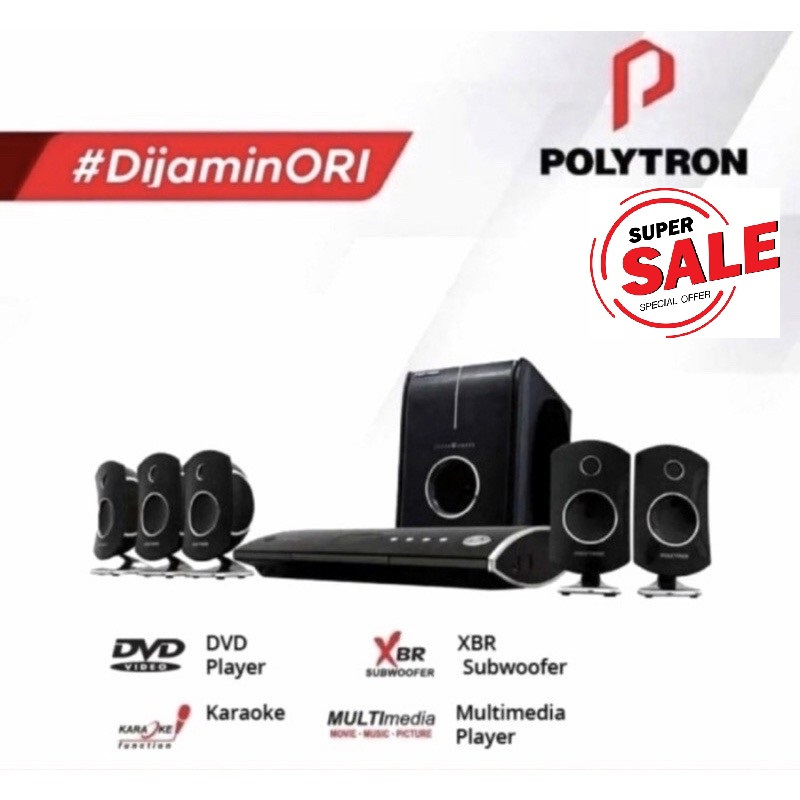 CLEARANCE SALE Polytron DVD Audio-Video Home Theater PHT-500SR 5.1
