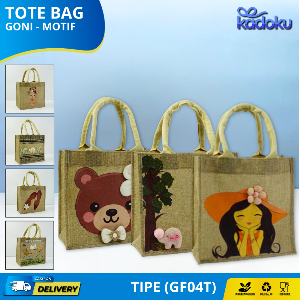 

Tas Goni Tote Bag Tas Karung Goni Jute Bag ote Bag Tas Karung Goni Tas Goni Artistic Kanvas Hand Bag Muji Premium Quality | GF04T