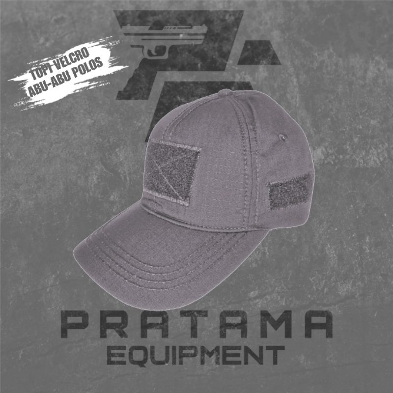 TOPI TACTICAL / TOPI VELCRO POLOS / TOPI TACTICAL VELCRO POLOS ABU-ABU