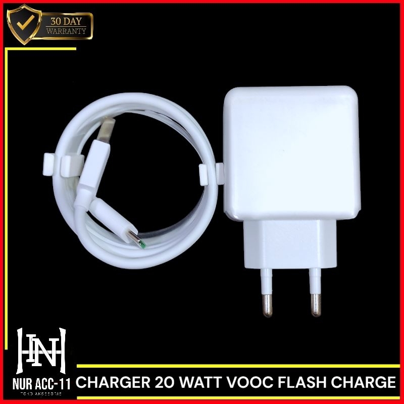 Charger OPPO 20 Watt Kabel USB Type C VOOC Flash Charge Original 100%