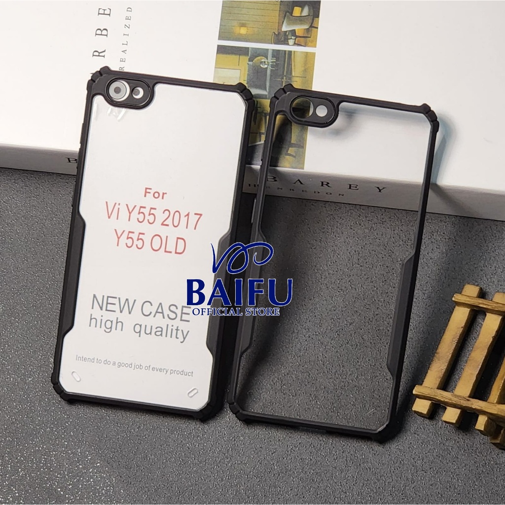 Vivo Y55 2017 Case Fusion shockproof Transparan Casing Vivo Y55 2017