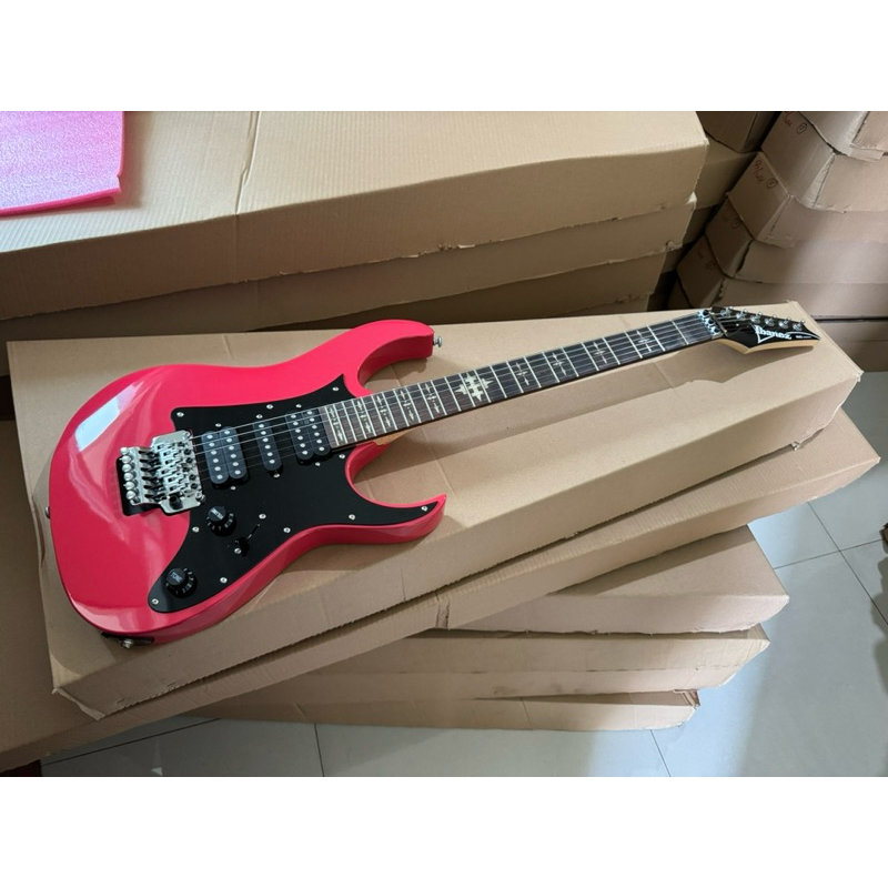 Gitar Ibanezz Rg seris Pink Custom tremolo updown,include Handel dan kunci L