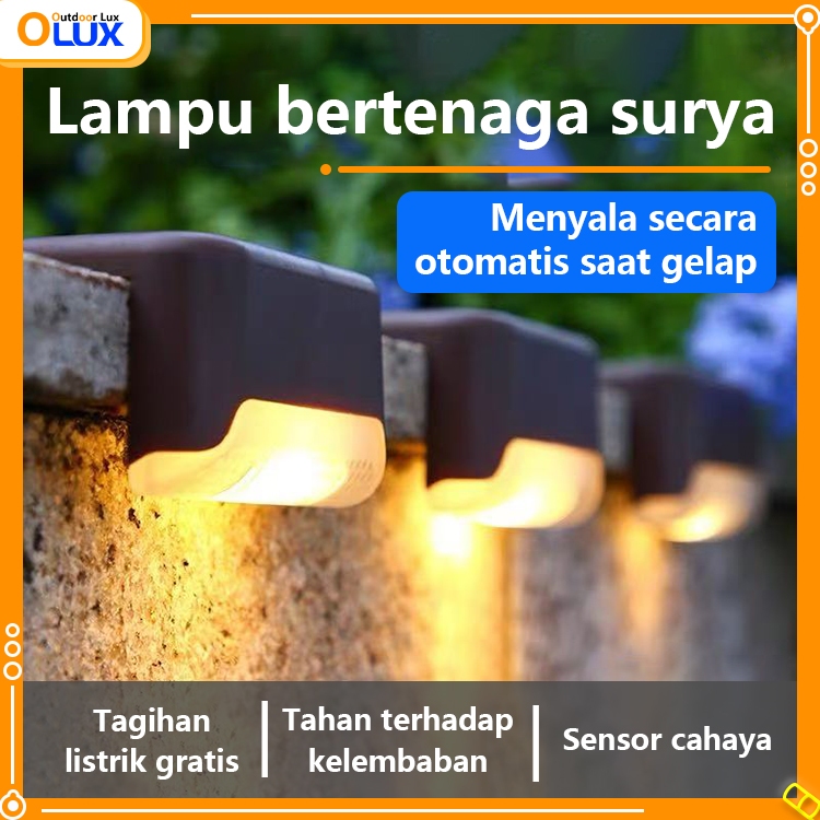 OLUX Lampu Pagar Led Light Waterproof Panel Hiasan Rumah Teras Dan Taman Anti Air Tanpa Listrik / La