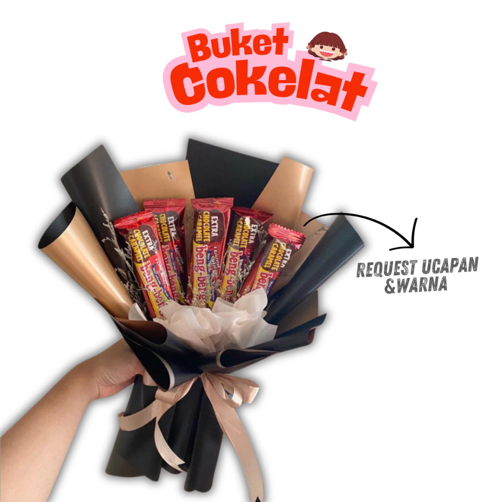 

SEHARI JADI / bouquet buket cokelat / buket coklat / buket silverquen /bouquet cokelat / buket bengbeng / bouquet bengbeng