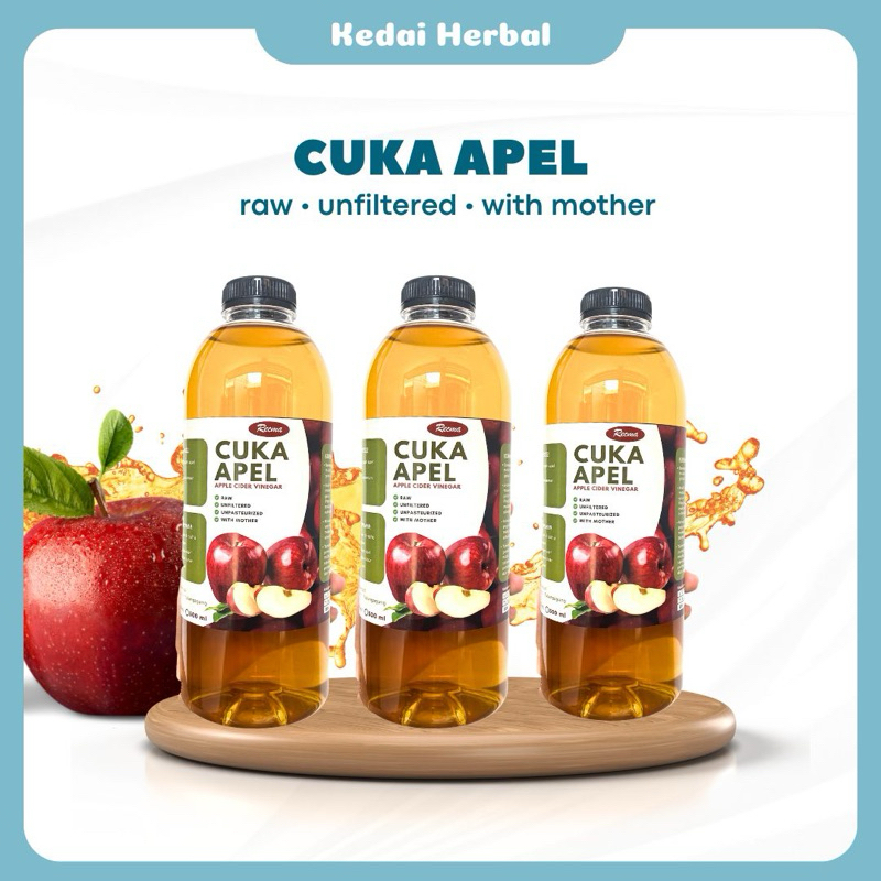 

Cuka Apel With Mother Unpasteurized 250ml