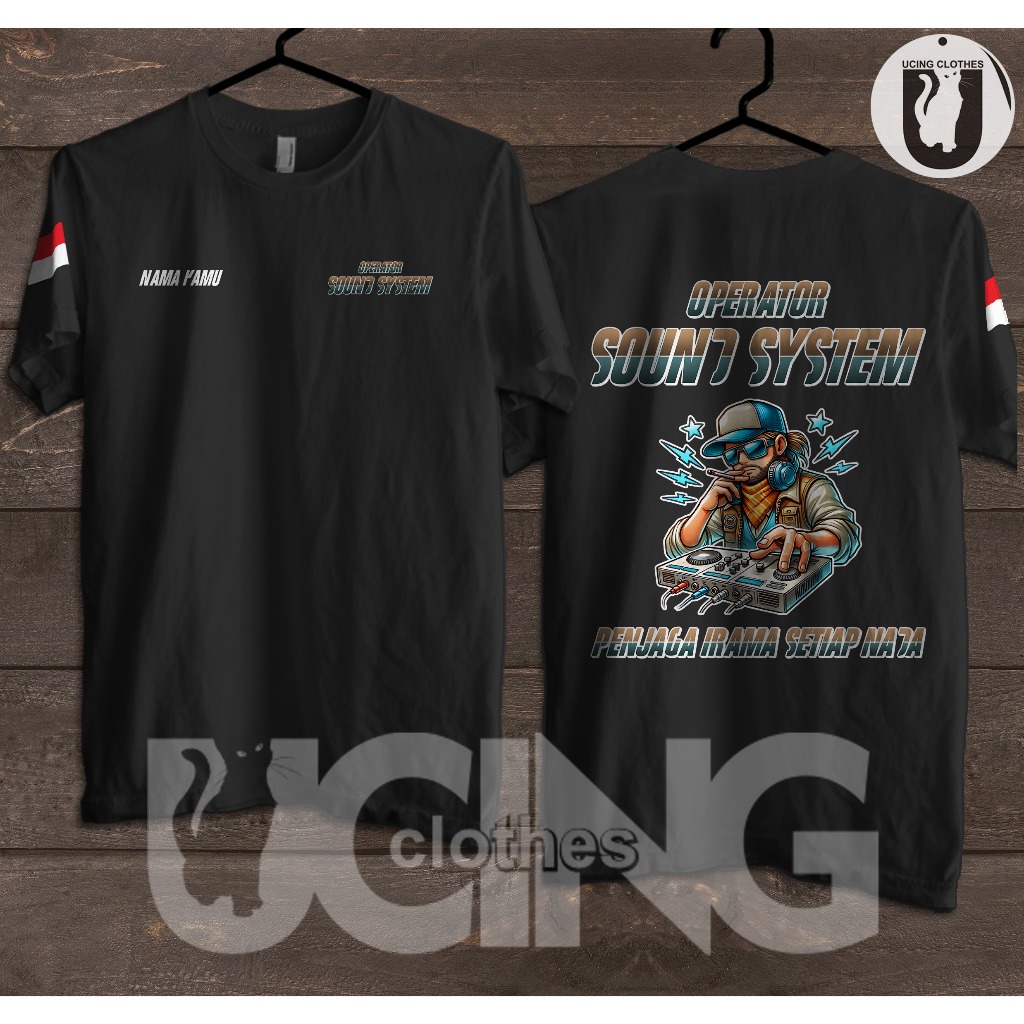 Kaos Baju Operator Sound System Keren Gratis Nama Kaos Distro
