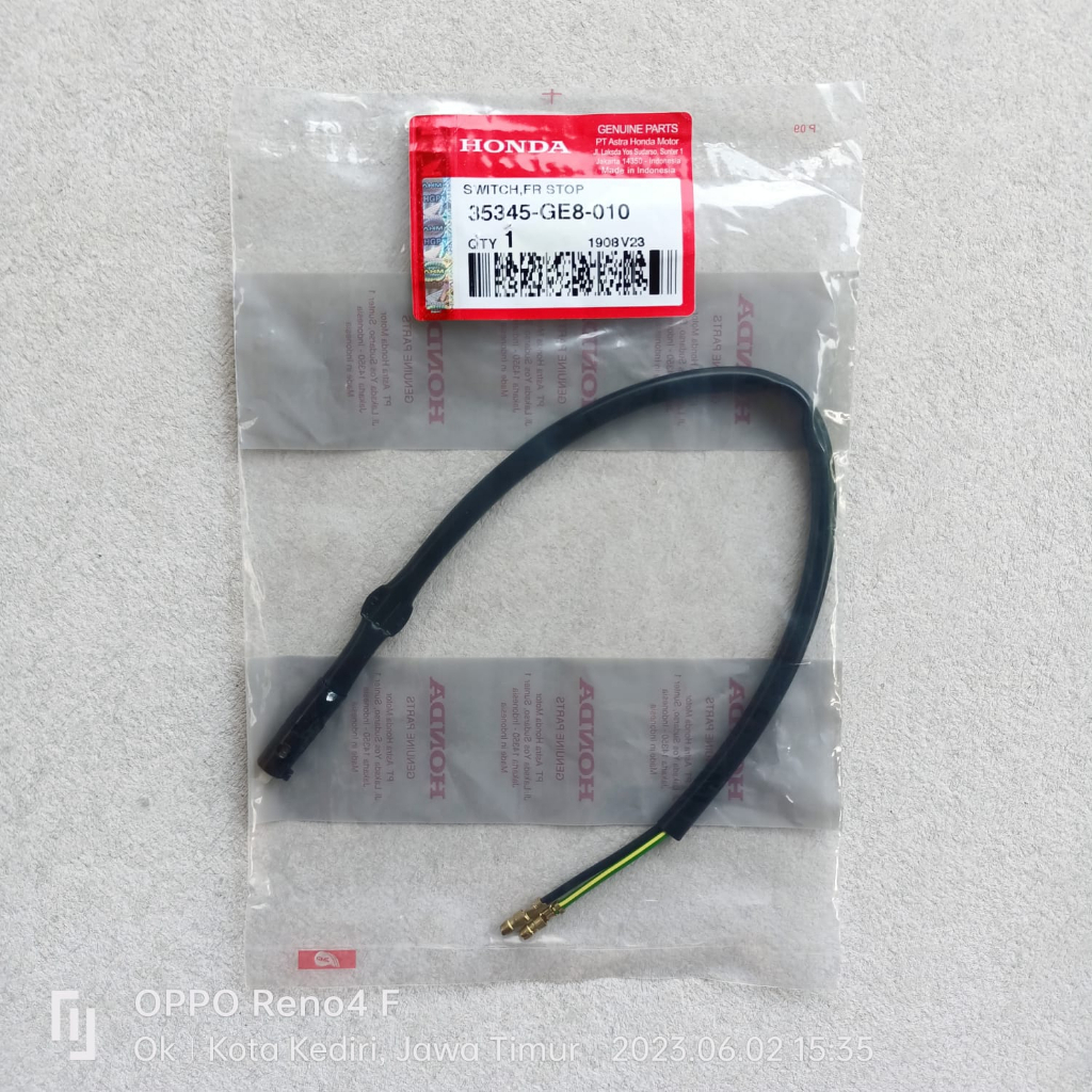 Switch-Swit Rem Belakang BeAT-Spacy Scoopy Fi-eSP Genio Vario 125-150 Ori AHM 35345-GE8-950