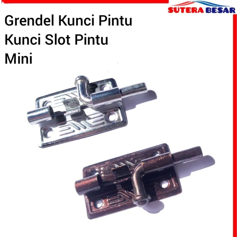 Grendel Pintu Jendela Kunci Slot Pintu Jendela Mini Serbaguna