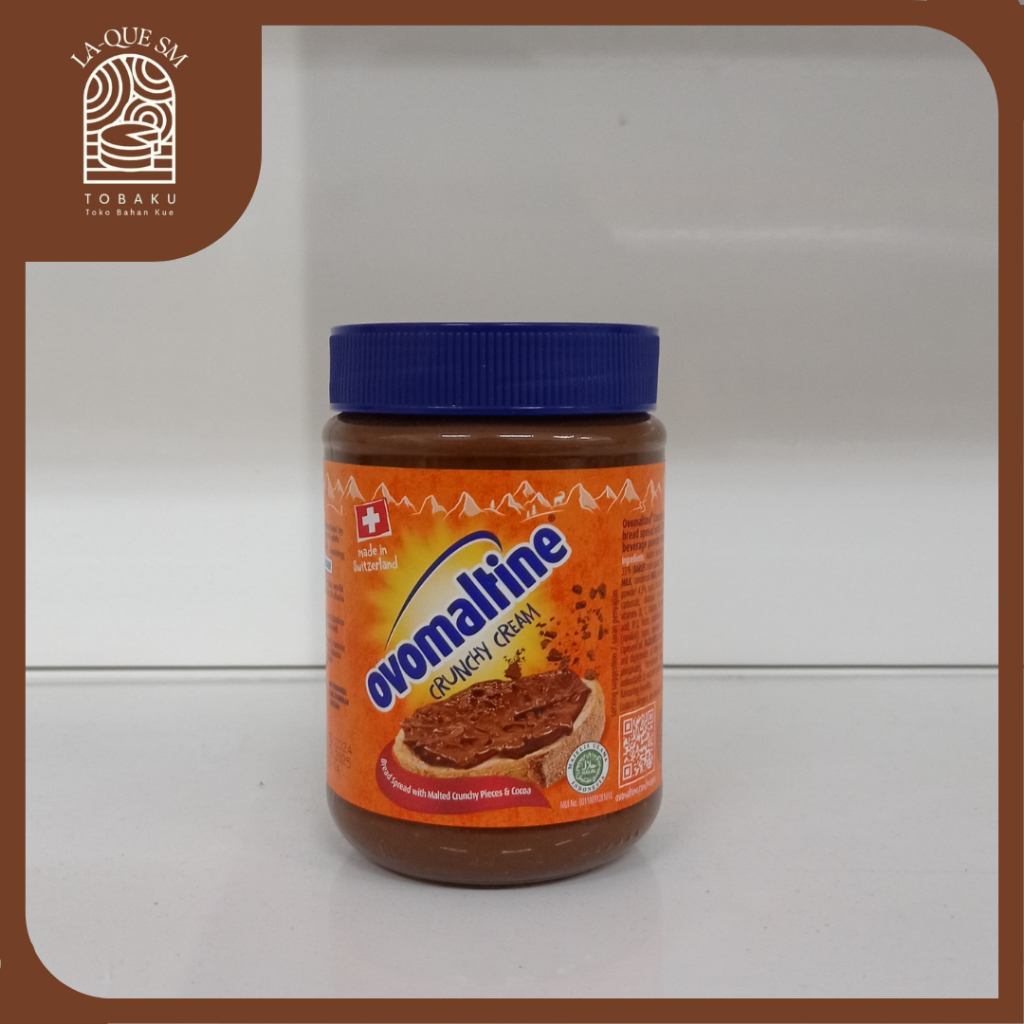 

Tobaku LA-QUE SM | Ovomaltine Crunchy Cream Spread Cocoa Coklat 380gr/Selai Olesan Rasa Coklat