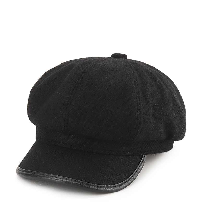 Urban State - Canvas Newsboy Cap - Black