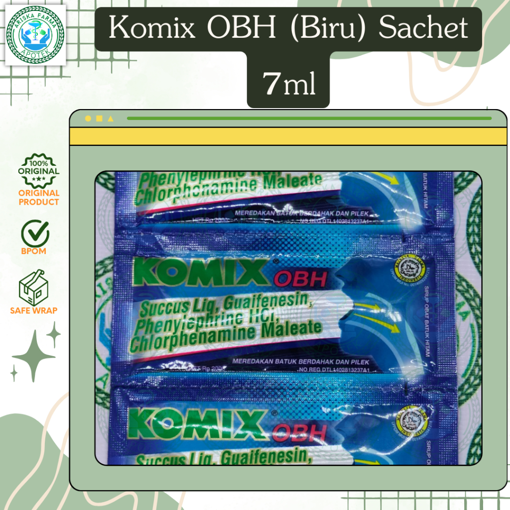 Komix OBH (Biru) Sachet 7ml per sachet