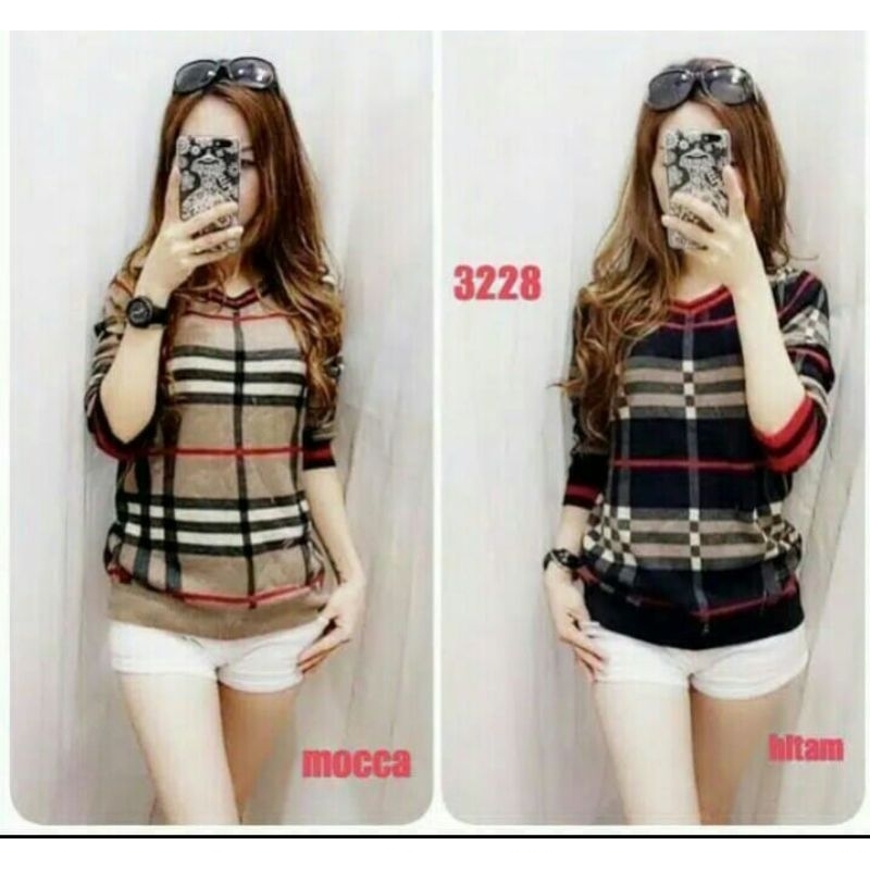 atasan rajut atasan wanita atasan rajut lengan panjang sweater rajut