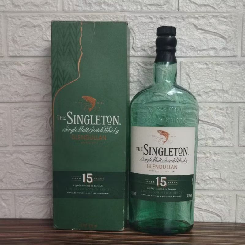 Botol Kosong Singleton 15 Years Glendullan + Box 1Liter