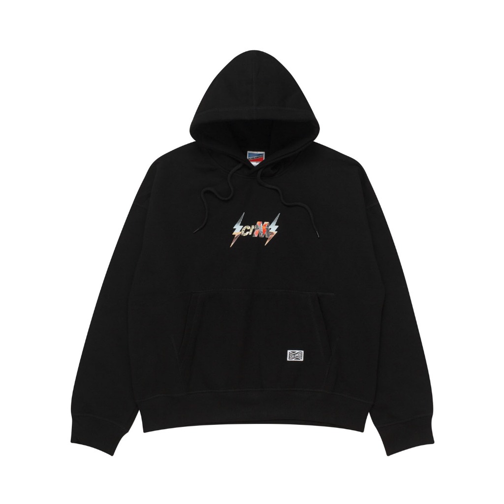 Screamous Sweater  Pullover Hoodie Oversized - SWEATER LIGHTNING BLACK