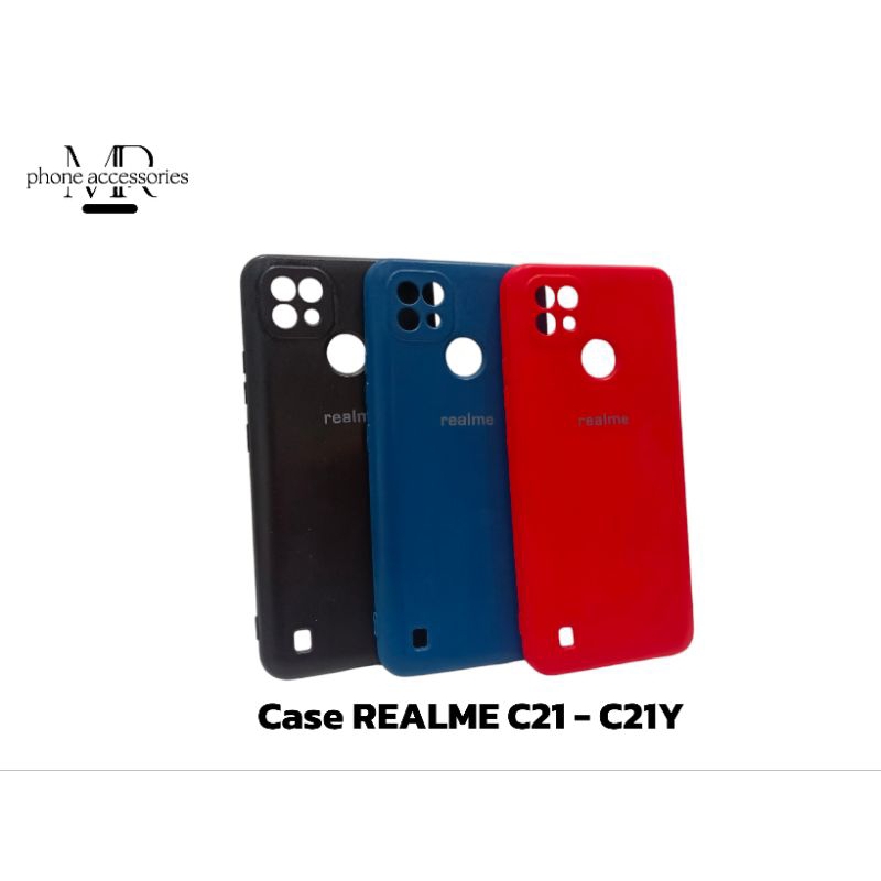 Case Macaron REALME C21 Softcase Silikon Warna Casing Hp Anti Jamur ORI