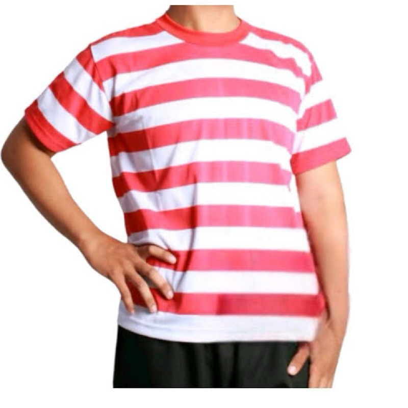 BAJU/KAOS MOTIF MADURA MERAH PUTIH DEWASA, ALL SIZE