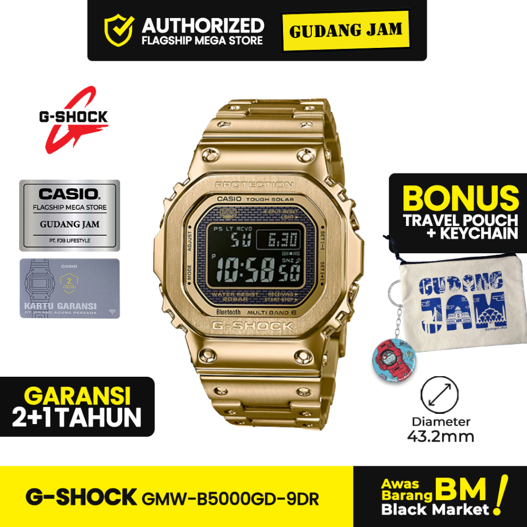 Limited Edition Jam Tangan G-Shock GMW-B5000GD-9DR GMW-B5000GD GMW-B5000 GMWB5000GD