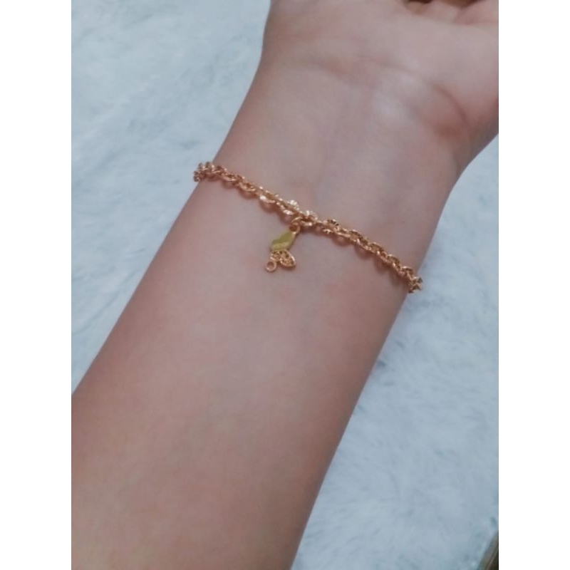 Gelang Rantai Emas Kupu 0,2gram Semar Nusantara