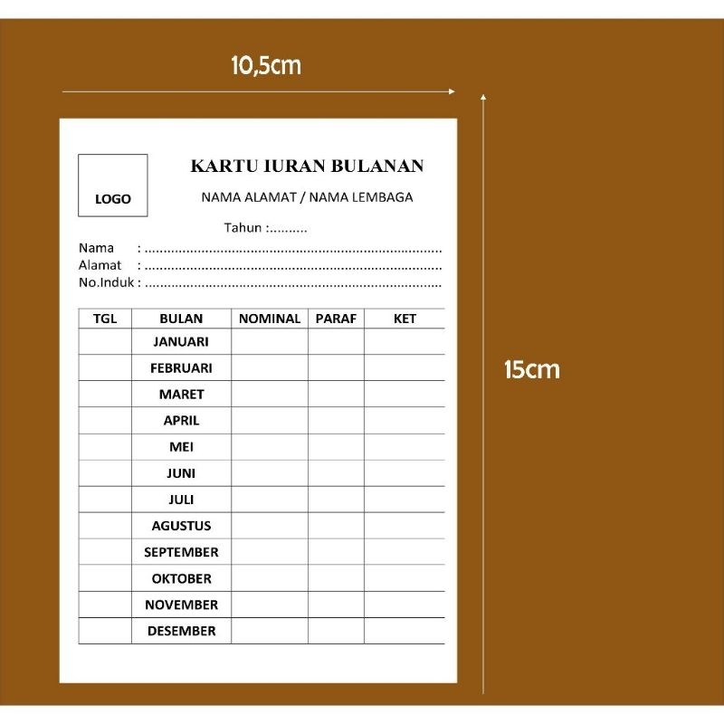 

kartu iuran bulanan murah