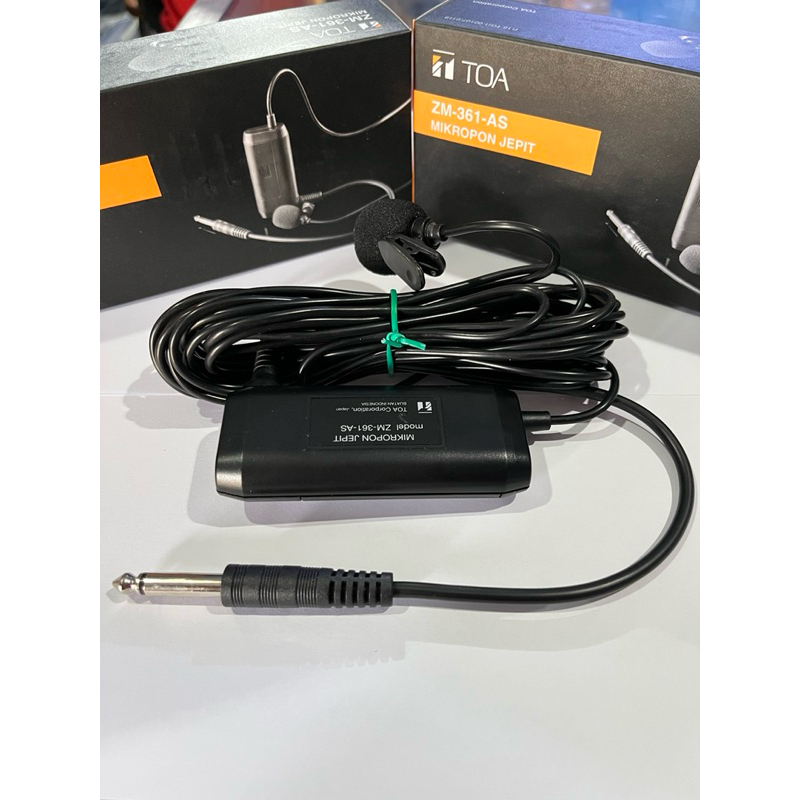 Mic Jepit TOA Condenser Clip On Microphone ZM-361-AS Mic Imam ZM361 TOA Original ZM 361AS ZM 361 AS