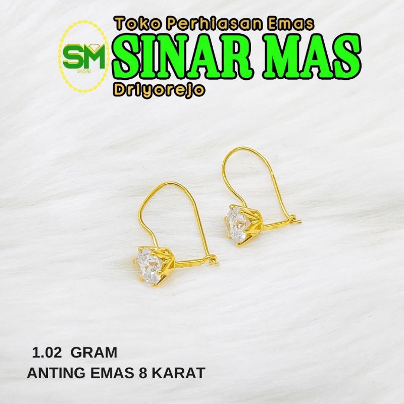 ANTING EMAS 8 KARAT 1.02 GRAM
