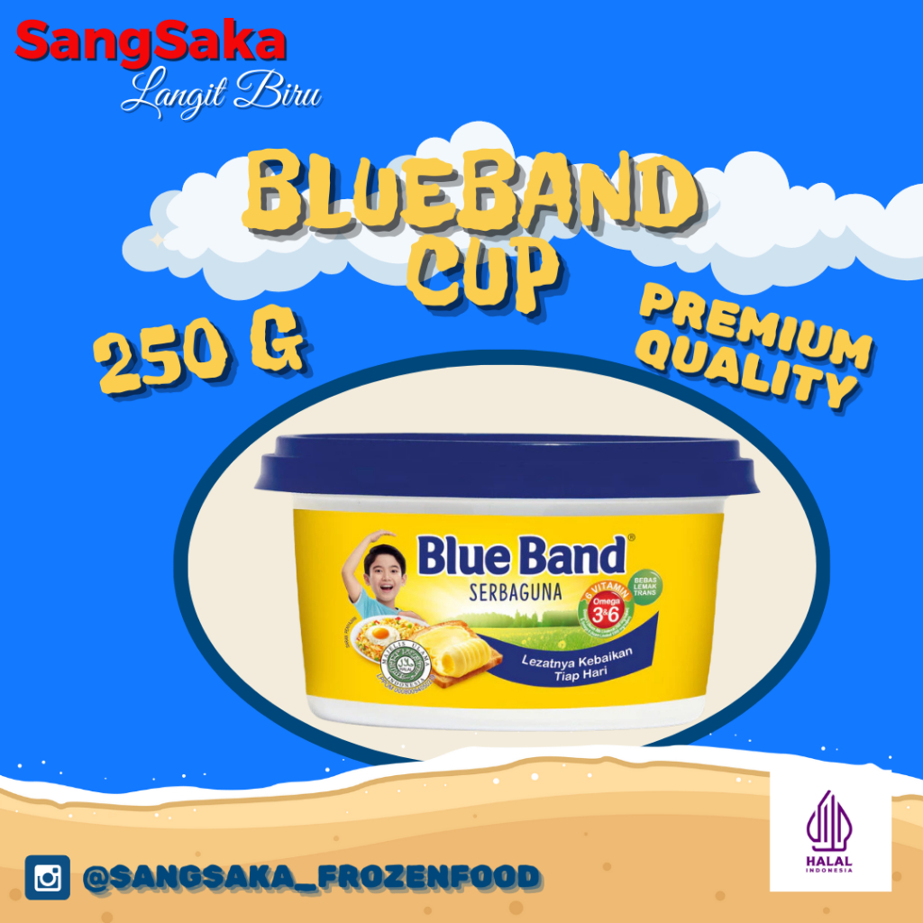 

BLUEBAND MARGARINE SERBAGUNA CUP 250 GRAM