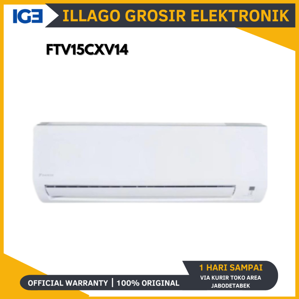 DAIKIN FTV15CXV14 AC standart Malaysia 0.5PK - STV15CXV RV15CXV14