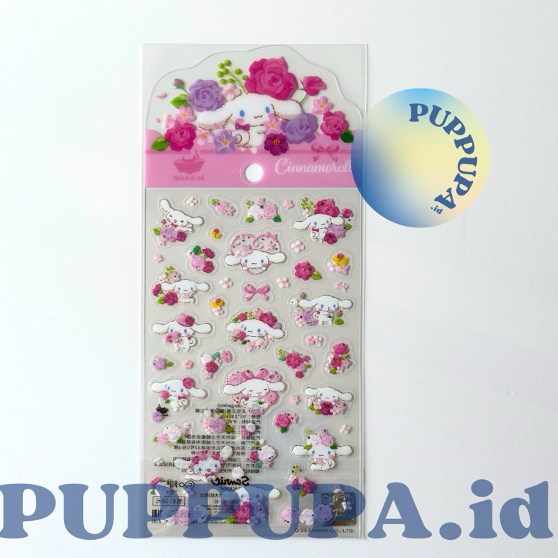 

[READY STOCK] Official Sanrio License Cinnamoroll Rose Garden Sticker