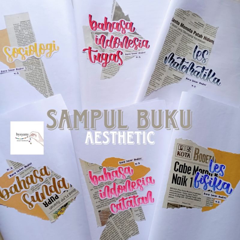 

Sampul Buku Aesthetic (Putih Version) - TANPA STICKER