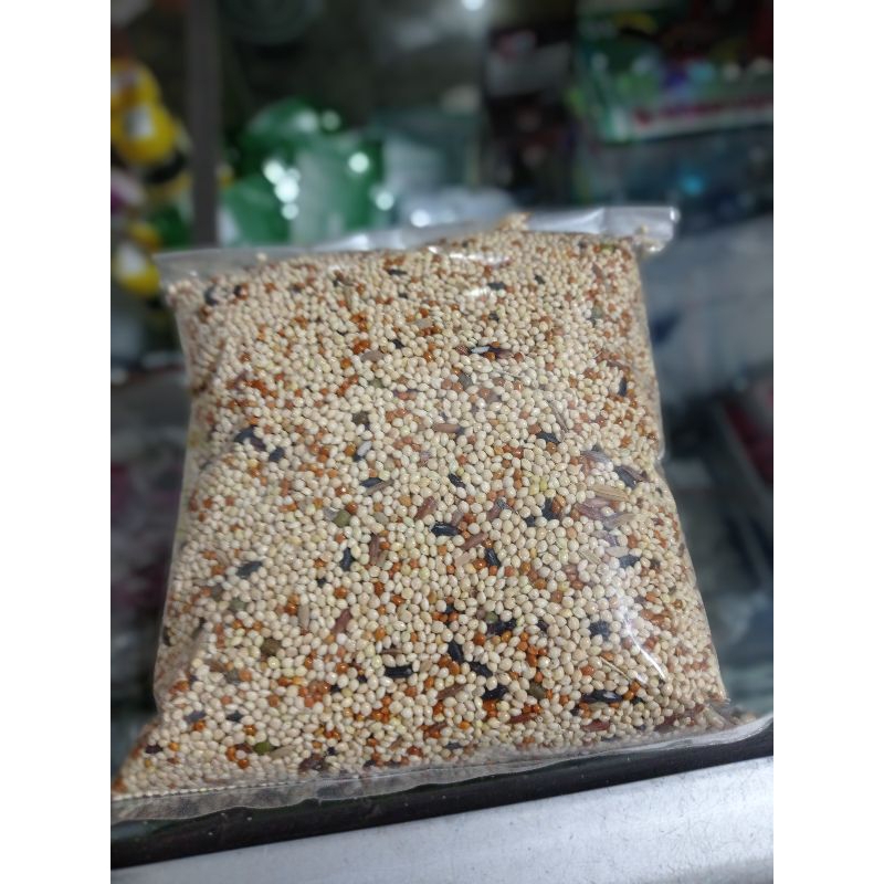 MILET CAMPUR PAKAN BURUNG PERKUTUT kiloan 500g