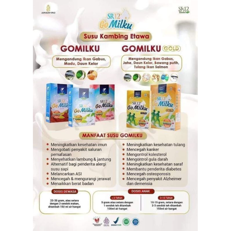 

SR12 Go Milku Susu Kambing Etawa Gold