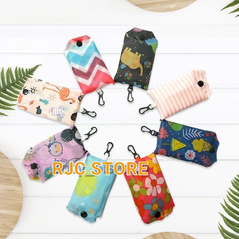 Tas Belanja Lipat Motif Shopping Bag Tas Lipat Korea Tas Belanja