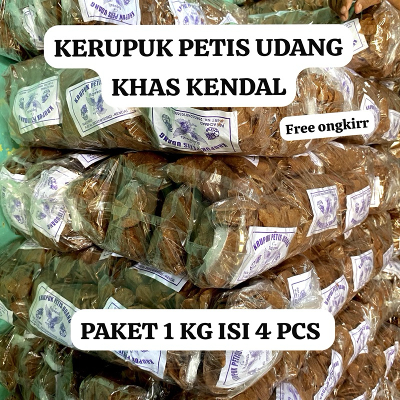 

Paket 1 KG Kerupuk Petis Udang Mentah Oleh-Oleh Khas Kendal