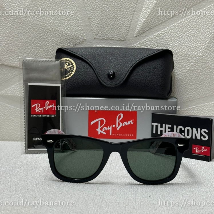 Kacamata RayBan Wayfarer Rare Print RB2140 1017 Original