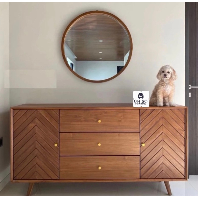 BUFFET TV KAYU JATI KLASIK / BUFFET KAYU SOLID MODERN MINIMALIS / KABINET TV / MEJA TV