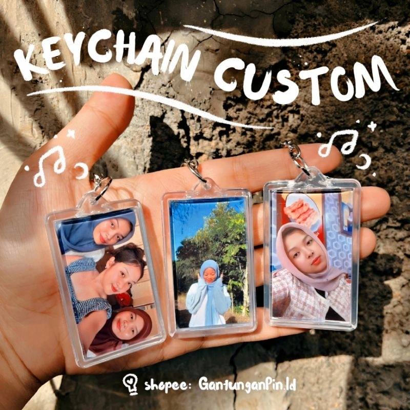 {PENGIRIMAN 24 JAM} Gantungan Kunci Foto/Gantungan Kunci