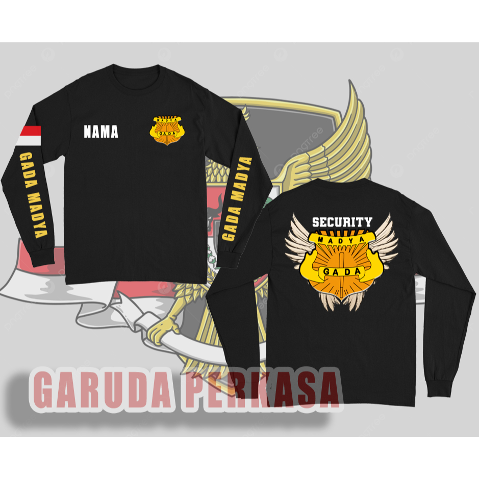 GARUDA PERKASA - KAOS PRIA LENGAN PANJANG SECURITY GADA MADYA BAJU INSTANSI