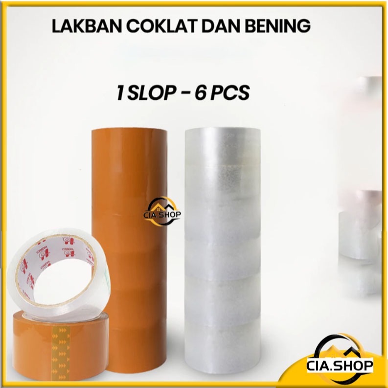 

LAKBAN BENING 1 SLOP ISI 6PCS 45MM*90Y TAPE MURAH