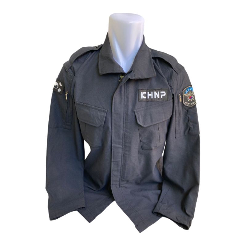 Kemeja Police Special Force KHNP Penjaga Objek Vital Nasional Hitam Full Patch (8)