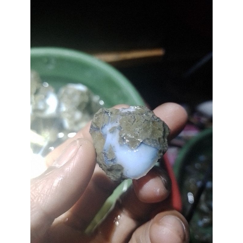 terlaris bongkahan batu kalimaya susu tedengan 1 pcs ukuran jumbo