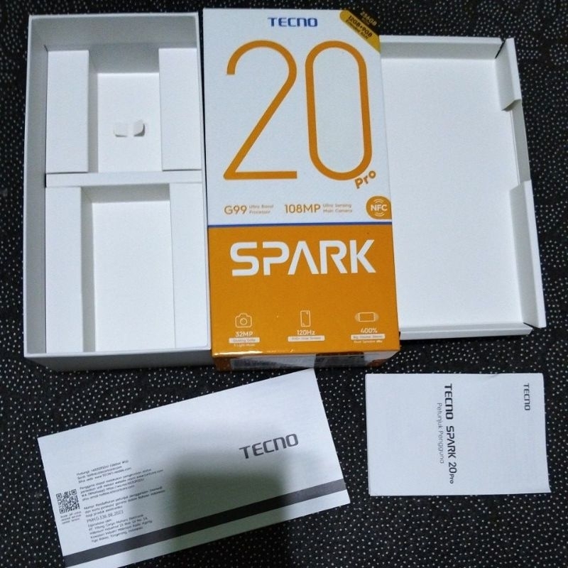 DUS BOX KOTAK TECNO 20 PRO SPARK ASLI COPOTAN ORIGINAL 100%