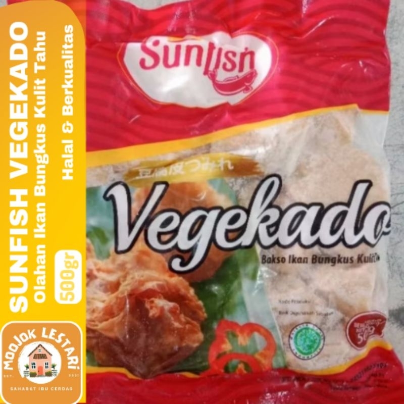 

Sunfish Vegekado 500gr Olahan Ikan Lapis Kulit Tahu Halal Enak Lezat Bergizi Beku Frozen