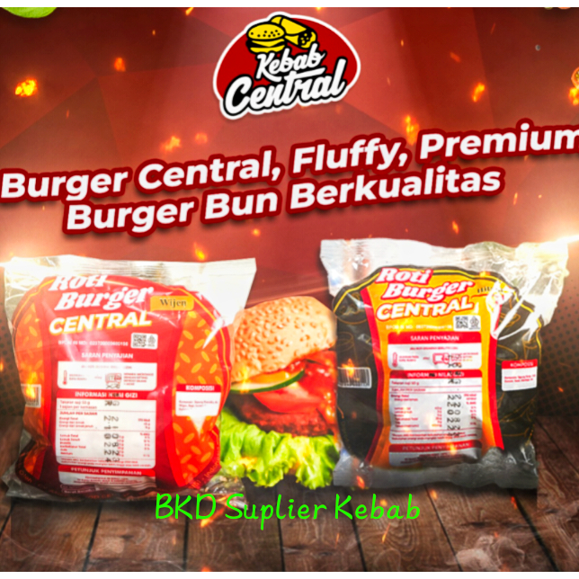 

Roti Burger Original Hitam Reguler + Wijen