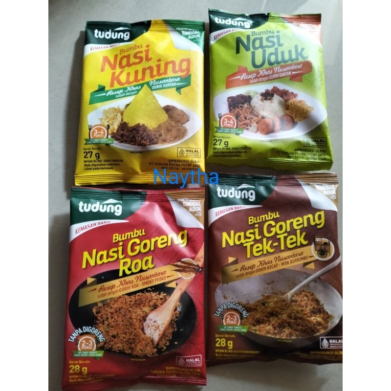 

Tudung Bumbu Nasi Uduk/Kuning/Nasi Goreng Tek-Tek/Roa 27gr